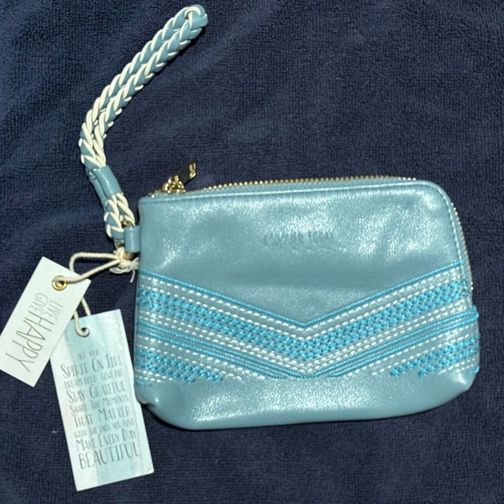Blue Women's Wristlet Clutch